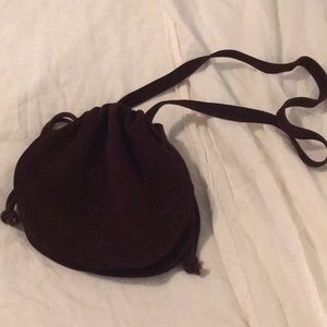 UO Maroon Suede Cross Body bag